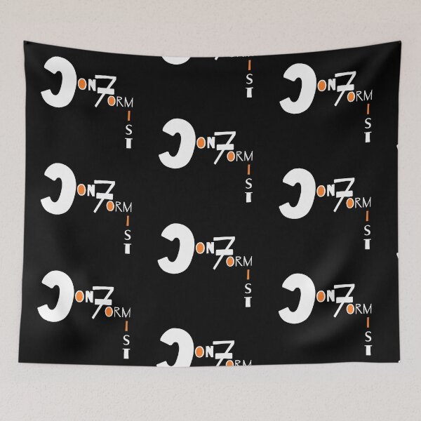 Item preview, S.O.I.L Signs- Conformist: White with Orange on Black designed and sold by TheSignsofSOIL.