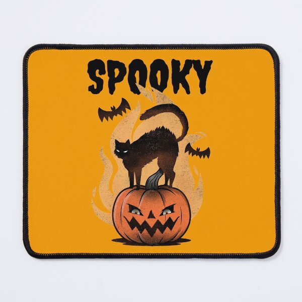 Item preview, Spooky cat on a scary pumpkin designed and sold by Koutous.