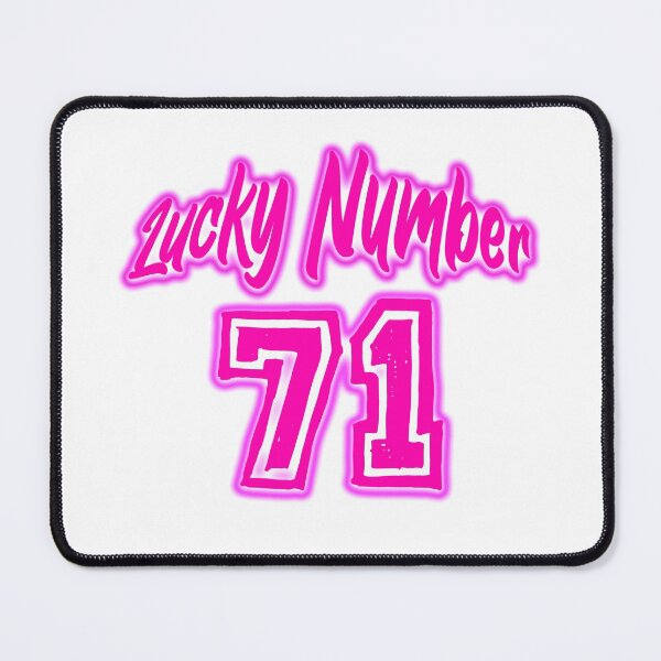 Item preview, Pink Lucky Number 71 designed and sold by swiftjace.