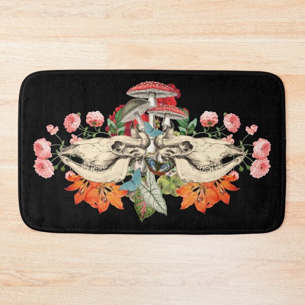 Item preview, Animal Skulls In A Decorative Intricate And Detailed Mirror Image Retro Vintage Style designed and sold by TrulyEpoque.