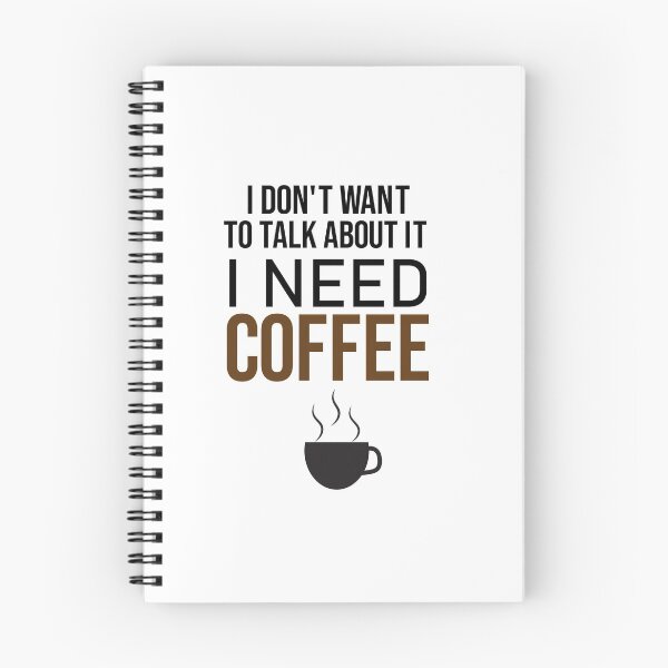 Item preview, I don't want to talk about it i need coffee, Café macchiato caffeine, coffee, coffee shops, Coffea designed and sold by adjamine.