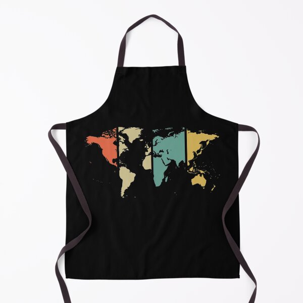Item preview, World Map Retro Color Background designed and sold by Kiki Art.
