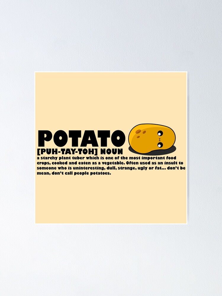 Cute Cartoon Potato || One Cool Potato || Kawai