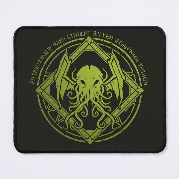 Cthulhu - Lovecraft - Chant design Mouse Pad