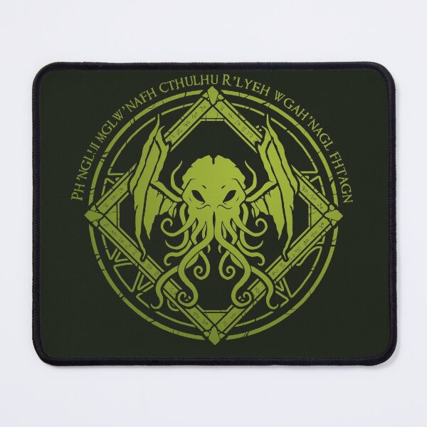 Cthulhu - Lovecraft - Chant design Mouse Pad