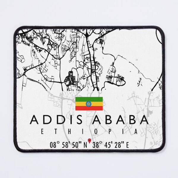 Item preview, ADDIS ABABA MAP ETHIOPIA designed and sold by hatimelhag.