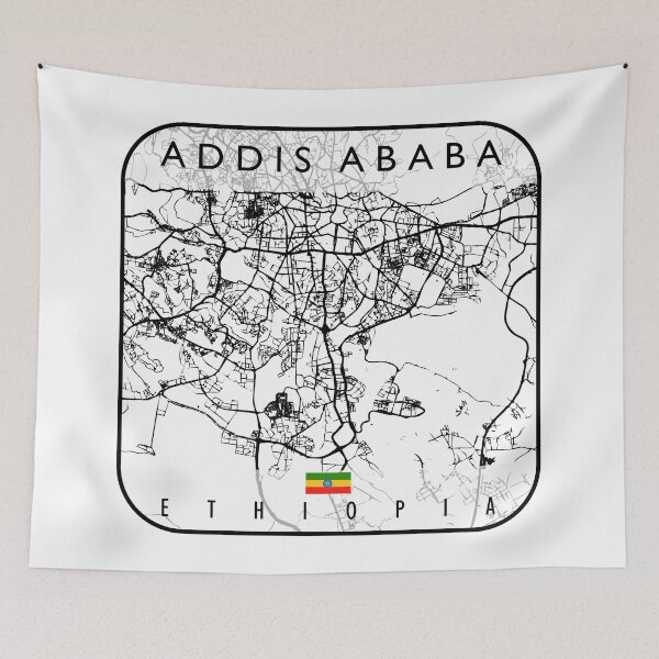 Item preview, ADDIS ABABA MAP ETHIOPIA designed and sold by hatimelhag.