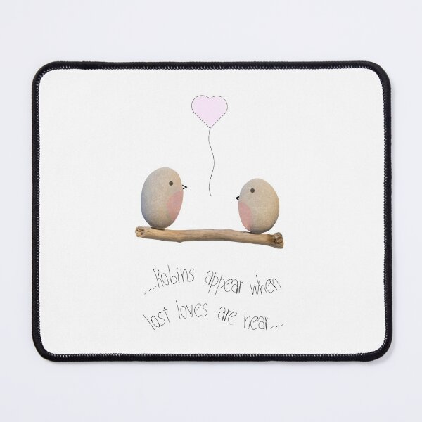 Item preview, Pebble Art. "Robins appear when lost loves are near..." designed and sold by KrokoStories.