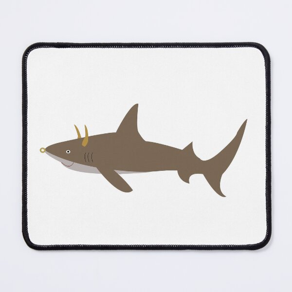 Item preview, bull shark with horns  designed and sold by designInk.
