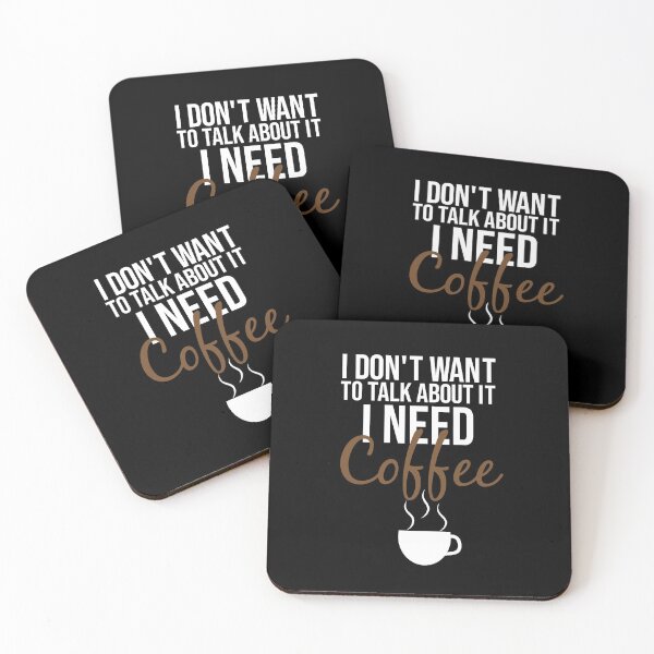 Item preview, I don't want to talk about it i need coffee, Café macchiato caffeine, coffee, coffee shops, Coffea designed and sold by adjamine.