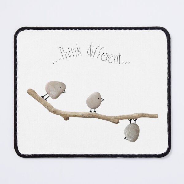 Item preview, Pebble Art. "Think different..." designed and sold by KrokoStories.