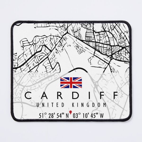 Item preview, CARDIFF MAP UNITED KINGDOM designed and sold by hatimelhag.