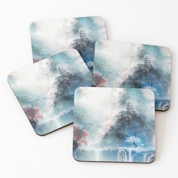 Item preview, Beautiful landscape Japanese mountain posters designed and sold by rkassee10.