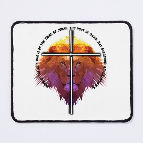 Item preview, Verse Of The Bible With Lion of the Tribe of Judah And Cross designed and sold by onlyscriptures.