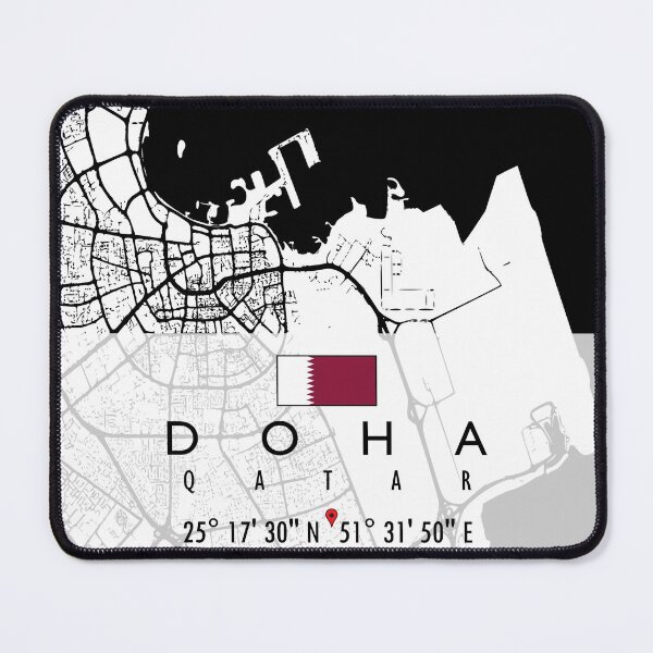 Item preview, DOHA MAP QATAR designed and sold by hatimelhag.