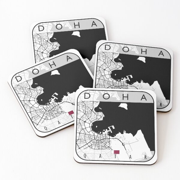 Item preview, DOHA MAP QATAR designed and sold by hatimelhag.