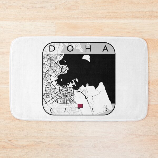 Item preview, DOHA MAP QATAR designed and sold by hatimelhag.