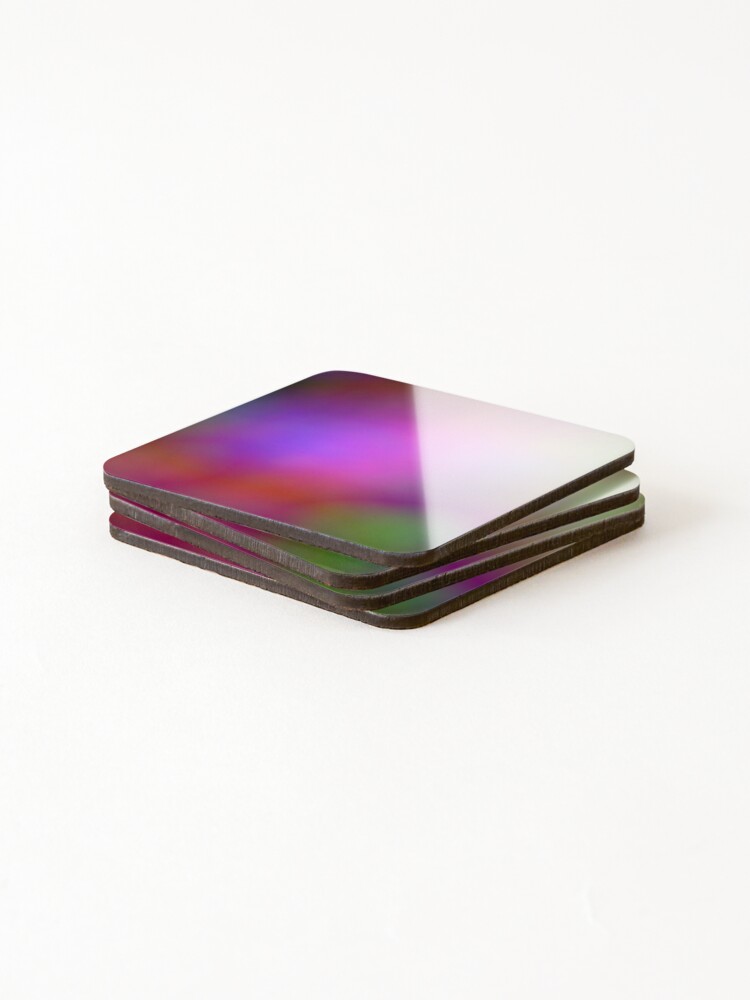 Thumbnail 4 of 5, Coasters (Set of 4), Colorful Cloud Abstract Background designed and sold by Inimma.
