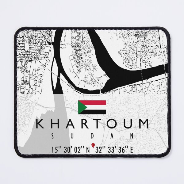 Item preview, KHARTOUM MAP SUDAN designed and sold by hatimelhag.