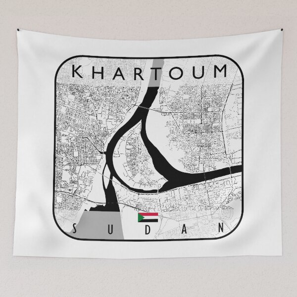 Item preview, KHARTOUM MAP SUDAN designed and sold by hatimelhag.