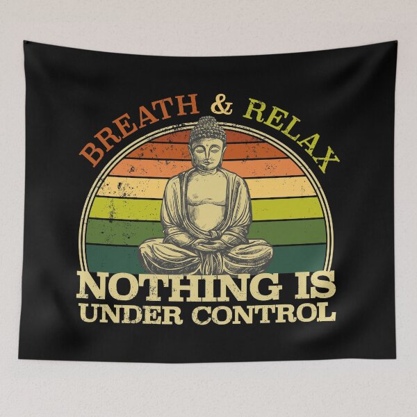 Item preview, Breath and relax. Nothing is under control. Funny Buddha. designed and sold by AllkindofShirts.