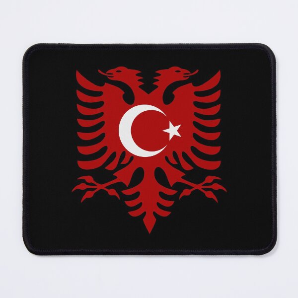 Item preview, Turkey Albania flag designed and sold by emeksedesign.