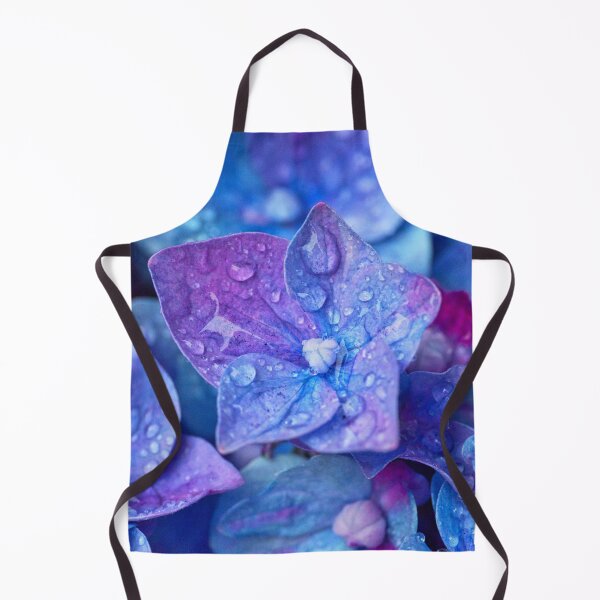 Item preview, T-shirt print, blue flower, transparent water drops. designed and sold by Senior-Kuzmin.