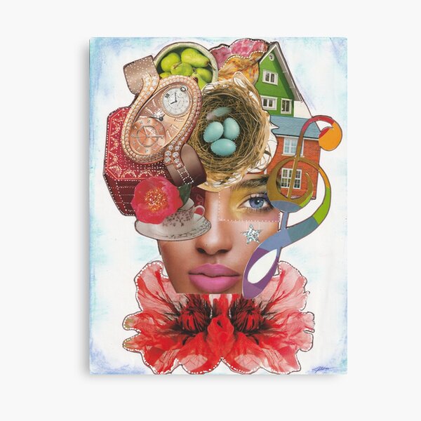 Magazine Collage Canvas Prints for Sale