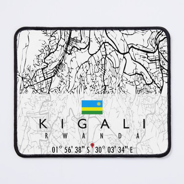 Item preview, KIGALI MAP RWANDA designed and sold by hatimelhag.