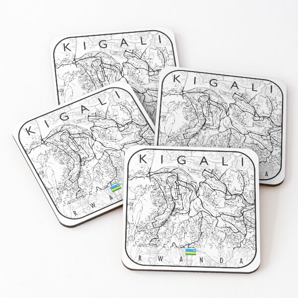 Item preview, KIGALI MAP RWANDA designed and sold by hatimelhag.