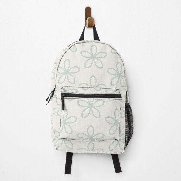 Item preview, Pastel Green and Cream Minimal Flower Pattern - Shade Coordinates w/ Behr 2022 Color of the Year Breezeway MQ3-21 designed and sold by ColorOfTheYears.