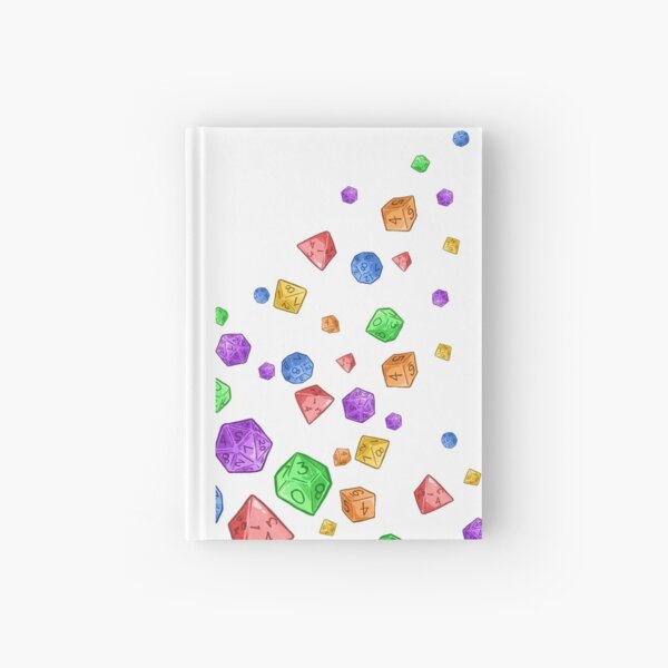 Rainbow Dice Wave Hardcover Journal