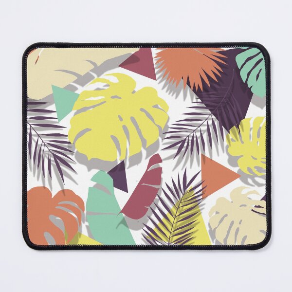 Item preview, tropical leave collage pattern designed and sold by CrankyCactus.