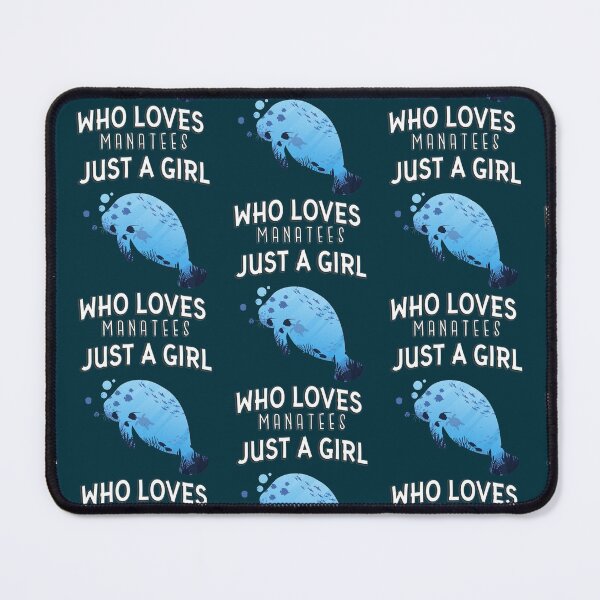 Item preview, Just A Girl Who Loves Manatees designed and sold by PlusPlayStore.