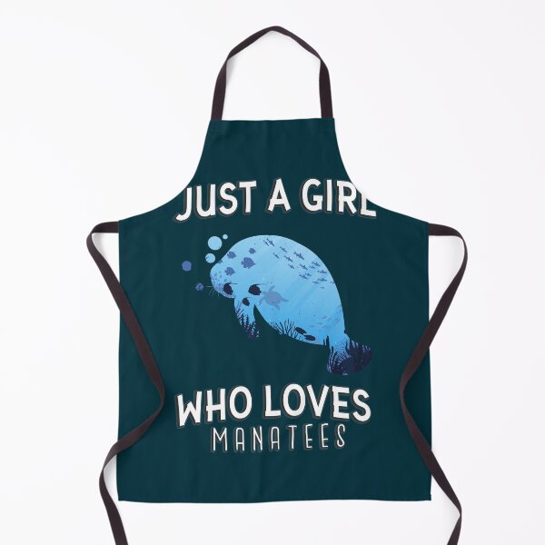 Item preview, Just A Girl Who Loves Manatees designed and sold by PlusPlayStore.
