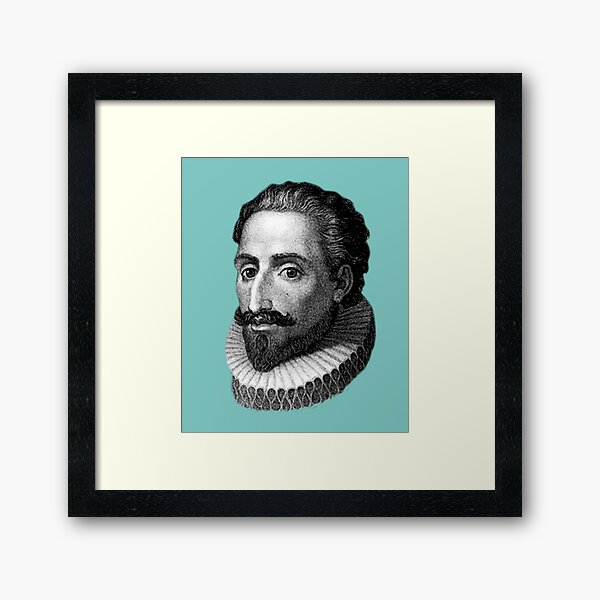 Cervantes Lámina enmarcada
