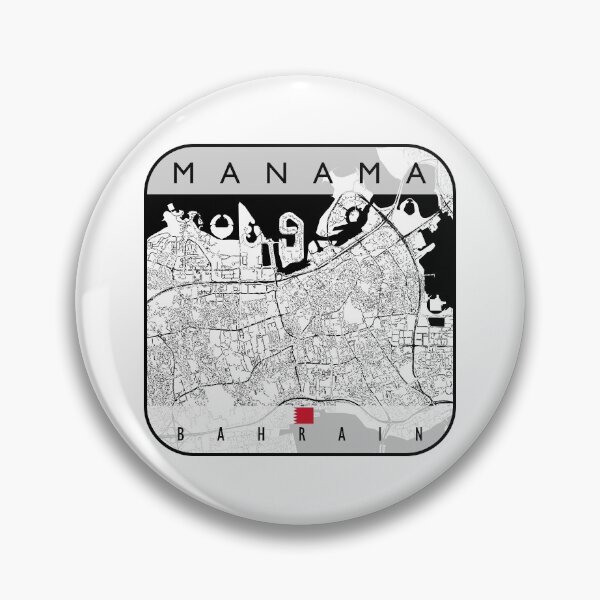 Item preview, MANAMA MAP BAHRAIN designed and sold by hatimelhag.