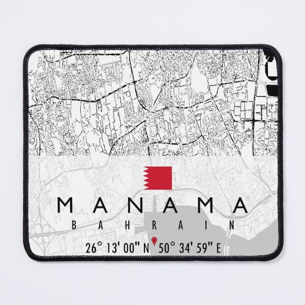 Item preview, MANAMA MAP BAHRAIN designed and sold by hatimelhag.