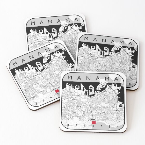 Item preview, MANAMA MAP BAHRAIN designed and sold by hatimelhag.