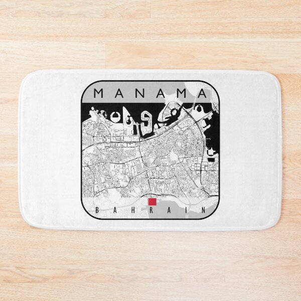 Item preview, MANAMA MAP BAHRAIN designed and sold by hatimelhag.