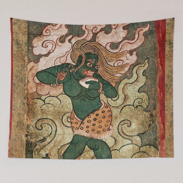 Item preview, Indian demon vintage art designed and sold by Vintage Designs +.