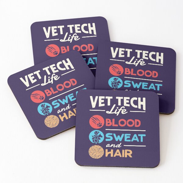 Item preview, Vet Tech Life Blood Sweat and Hair Funny Veterinary Technician designed and sold by jaygo.