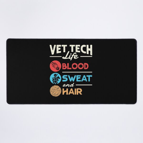 Artikelvorschau, Vet Tech Life Blutschweiß und Haare Lustiger Veterinärtechniker entworfen und verkauft von jaygo.