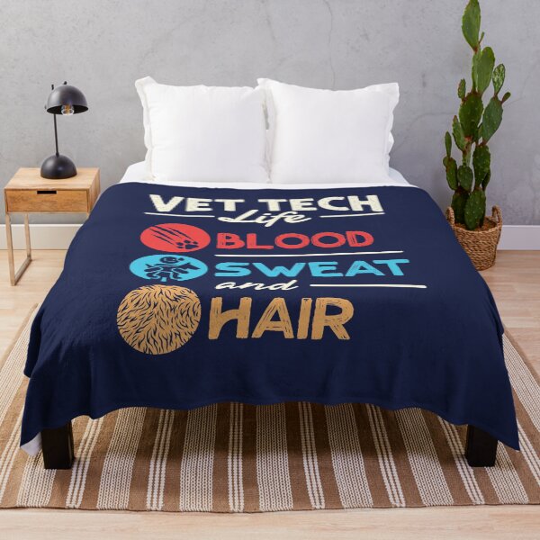 Item preview, Vet Tech Life Blood Sweat and Hair Funny Veterinary Technician designed and sold by jaygo.