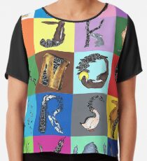 Cabin Pressure ABC Chiffon Top
