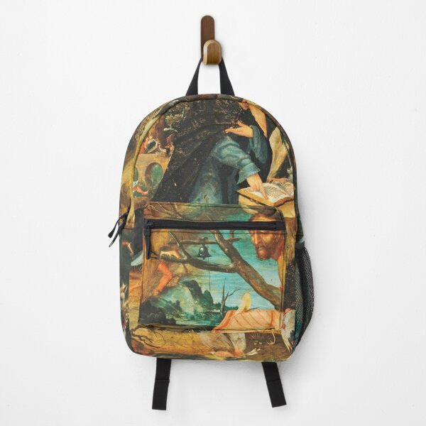Item preview, The temptation of St Anthony medieval painting designed and sold by Vintage Designs +.