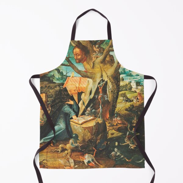 Item preview, The temptation of St Anthony medieval painting designed and sold by Vintage Designs +.