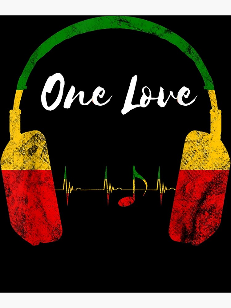 Rasta Reggae Music Headphones Jamaican Pride One Love Poster for Sale by  cierramwrigh