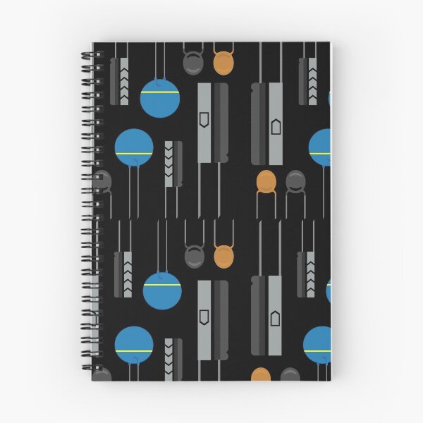 Item preview, Electronic components collage designed and sold by EngineersArt.