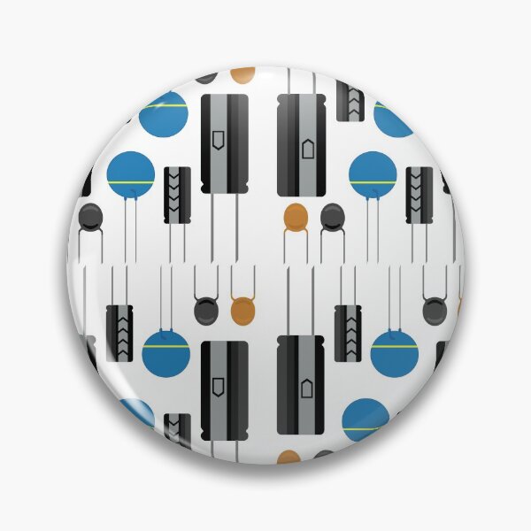 Item preview, Electronic components collage designed and sold by EngineersArt.
